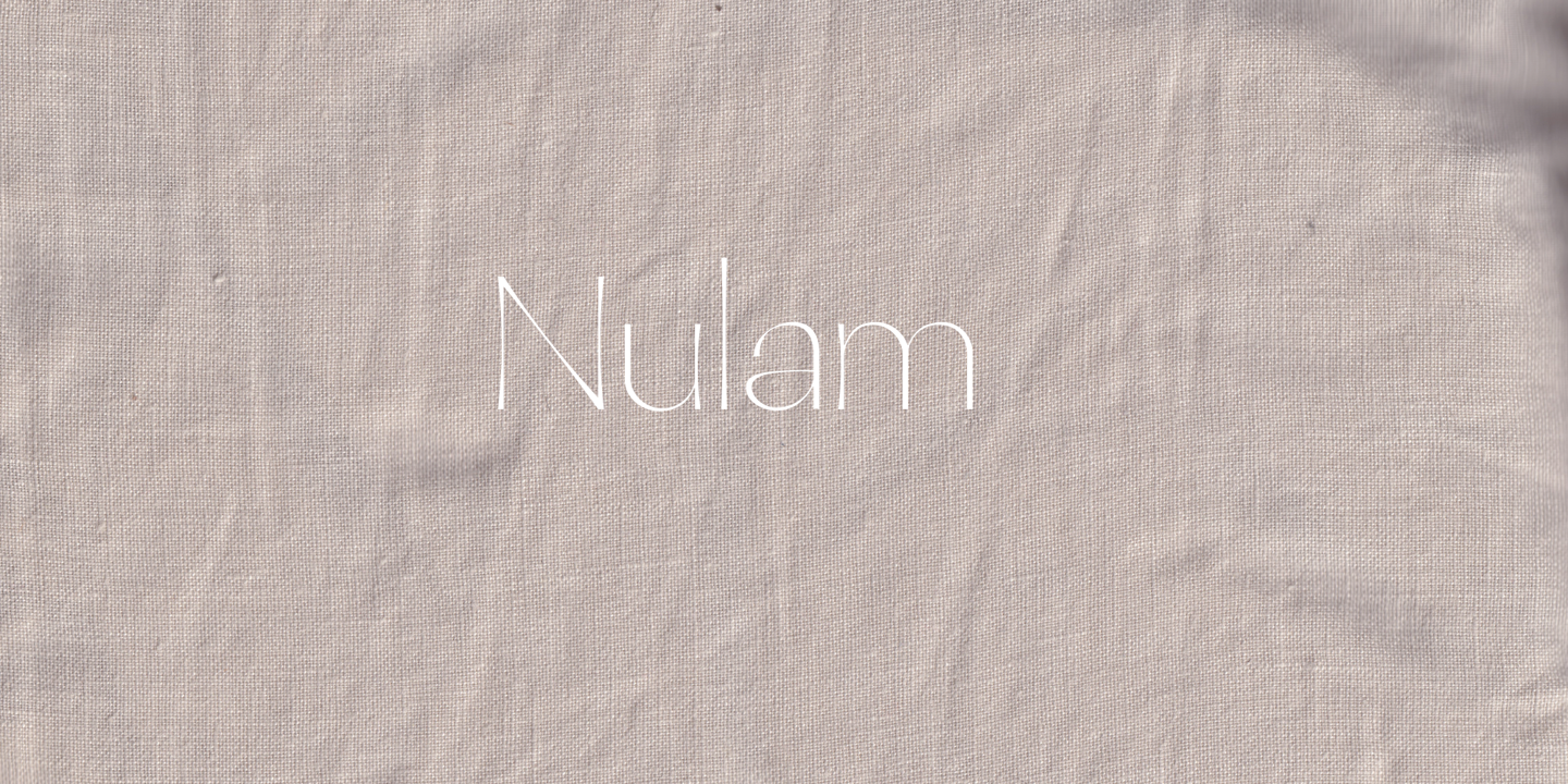 Przykładowa czcionka Nulram #6